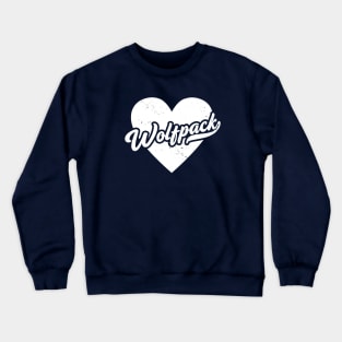 Vintage Wolfpack School Spirit // High School Football Mascot // Go Wolfpack Crewneck Sweatshirt